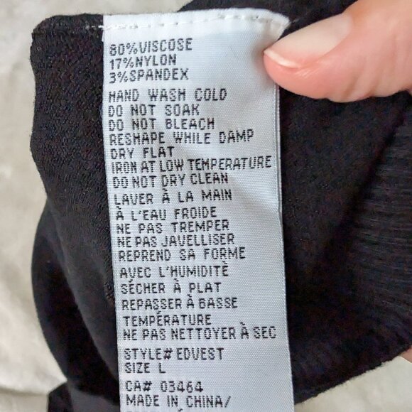 3/$30 Basic v-neck knit vest - Picture 4 of 4